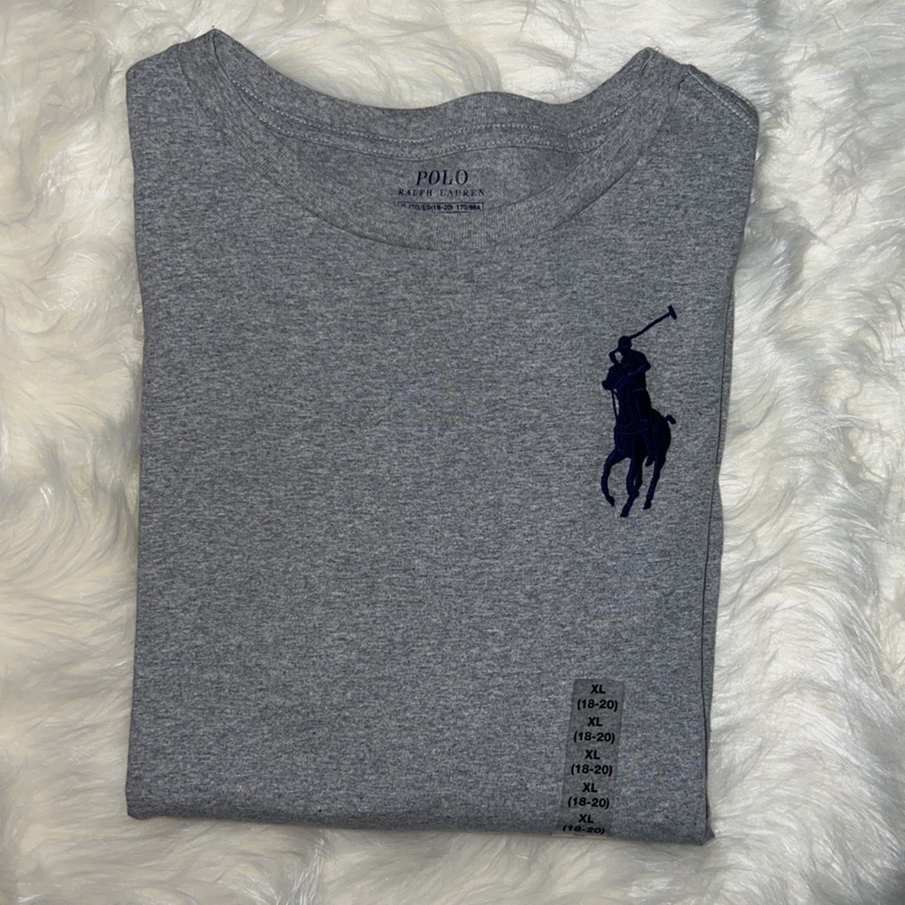 Boys XL Large Pony Long Sleeve Grey